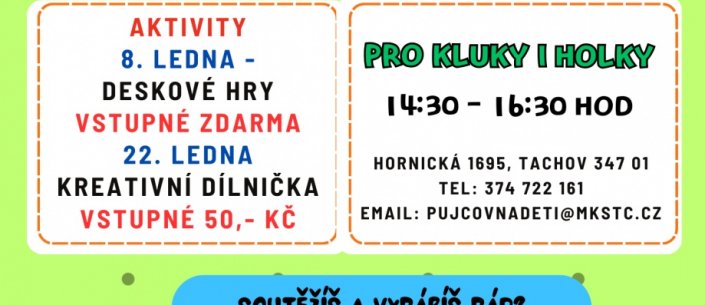 Odpolední klubík pro děti - kreativní dílnička